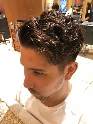 パーマ メンズ eclat suzumiのヘアスタイル