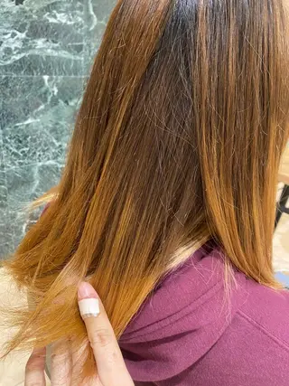 セミロング タナカ レイヤのヘアスタイル