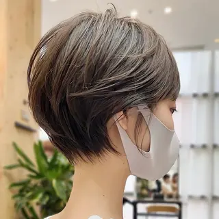 ショート カラー 髪質改善カラーと縮毛矯正/Vel(ベル)新宿店所属・ショート、ボブ特化 似合わせカット美容師のヘアスタイル