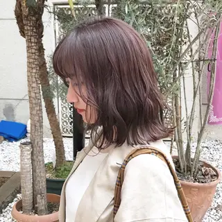 ミディアム カラー 似合わせ提案サラ艶♡ 彩華のヘアスタイル