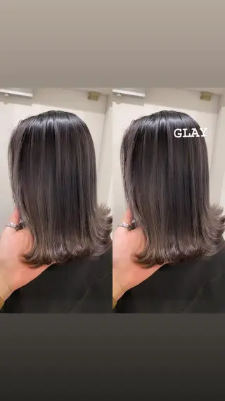 セミロング カラー ヘアアレンジ 🌻Insta指名 NO.1🌻Shoのヘアスタイル