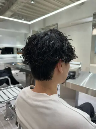 ショート パーマ メンズ 波巻きスパイラルパー マ/シャドウパーマ駿のヘアスタイル