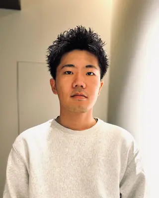 メンズ スパイキーショート 大人パーマ 丸山のヘアスタイル
