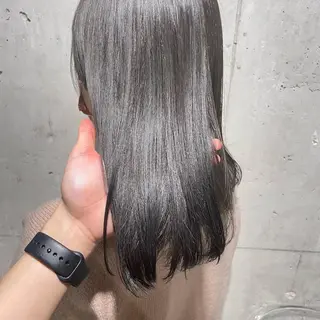 セミロング カラー I'S.横浜所属・赤み消しカラー 🍀JUNKIのヘアスタイル