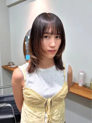 セミロング ENIEN MAKE’S 立川所属・ミカ💫レイヤー/ メンズ/透明感カラーのヘアスタイル
