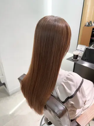 ロング カラー 🩵縮毛矯正  髪質 改善 美髪🩵のヘアスタイル