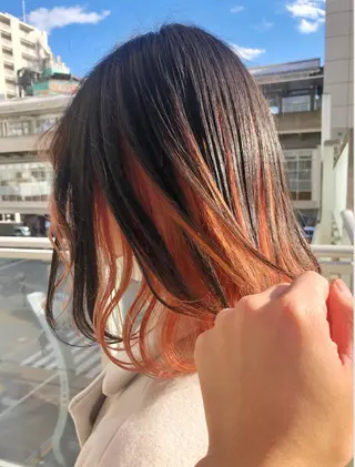 ロング カラー ヘアアレンジ 美容室sand 横浜のヘアスタイル
