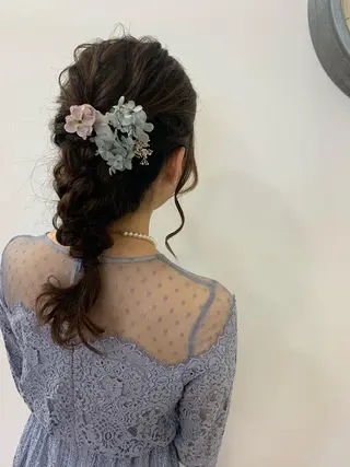 ロング ヘアアレンジ 半個室サロン/透明感 /艶髪♡岸上 温♡のヘアスタイル