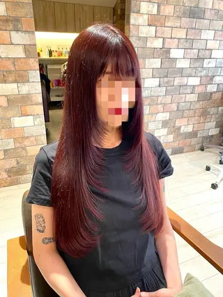 ロング 韓国レイヤーカット◎ 山本勝志のヘアスタイル