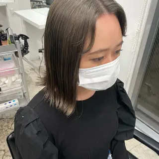 ミディアム カラー fifth所属・センターパート／マッ シュ／パーマ　あさみのヘアスタイル