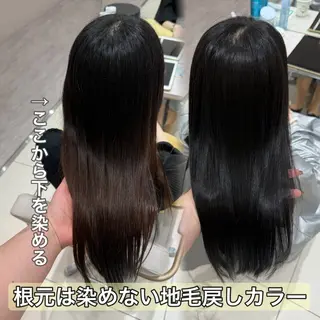 ロング カラー 内田 志乃のヘアスタイル
