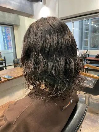ミディアム パーマ classic新横浜所属・パーマ特化✂️ 髙橋 遼のヘアスタイル