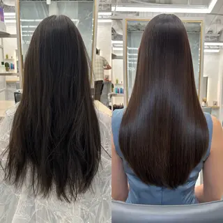 ロング youres hair 髪質改善トリートメント&ヘッドスパ 新宿三丁目店所属・髪質改善/艶髪 韓国レイヤー/えすたのヘアスタイル
