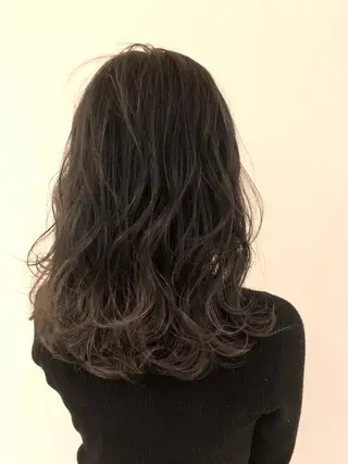 ミディアム カラー シールエクステ⭐️ オオミタクヤのヘアスタイル