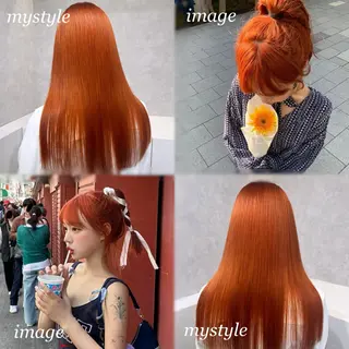 ロング カラー 韓国レイヤー🇰🇷 艶カラー/yui💞のヘアスタイル