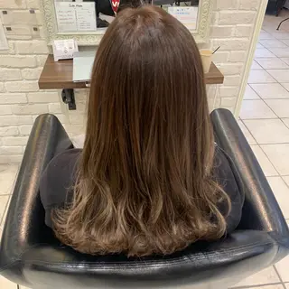 セミロング 韓国風ヘア♡ runaのヘアスタイル