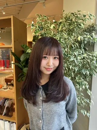セミロング カラー ブリーチカラー/ わきたちえ🌻のヘアスタイル