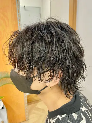 ショート パーマ メンズ 立川メンズパーマ職人 小泉文人のヘアスタイル
