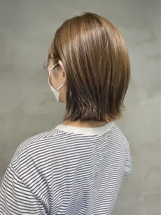 ミディアム カラー 艶髪/髪質改善/ MONSO山本のヘアスタイル