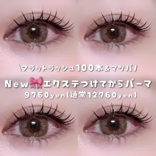 マツエク・マツパ Azuria eyelash 恵比寿店所属・耳ツボジュエリー🎀 韓国束感まつげ🩵のマツエク・マツパデザイン
