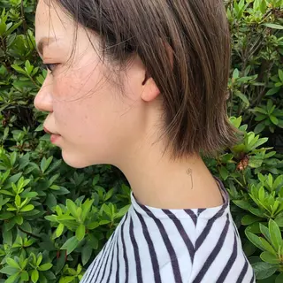 ショート カラー イヌイ フウコのヘアスタイル
