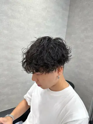 ショート パーマ メンズ 【メンズ特化】 サエキカズマのヘアスタイル