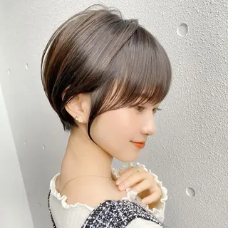 ショート カラー lab.by ioe中崎店所属・中北篤志 ショートボブのヘアスタイル