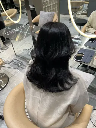 セミロング 大人ボブ/透明感 カラー/松原和志のヘアスタイル