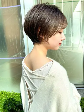 ショート ショート/ボブ特化 似合わせ/山下凌生のヘアスタイル