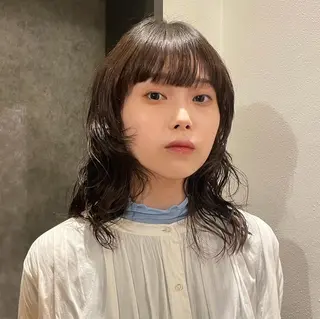 ミディアム パーマ tete nico所属・似合わせ/ヘアカラー nanami🌸のヘアスタイル