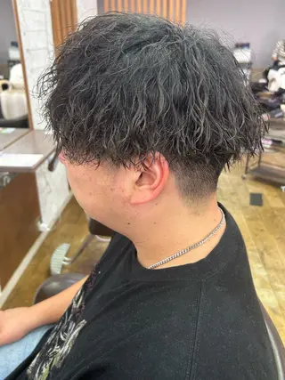 ショート パーマ メンズ 齋藤旭冶 /PEQSSのヘアスタイル
