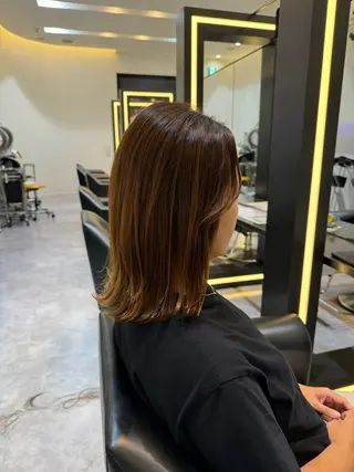 ミディアム 明井 准弥のヘアスタイル