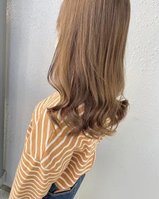 ロング カラー 後藤紗英/髪質改善 /オリーブベージュのヘアスタイル