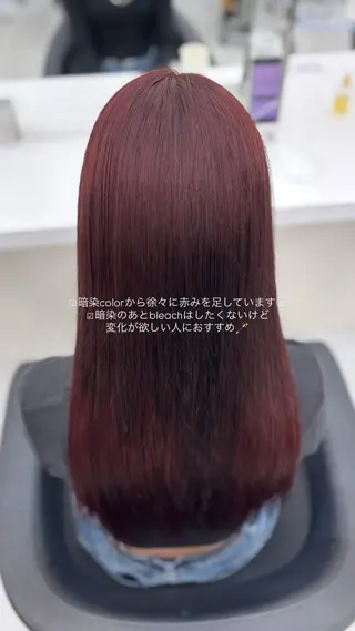 セミロング Hina🎀♡ 暖色/縮毛のヘアスタイル