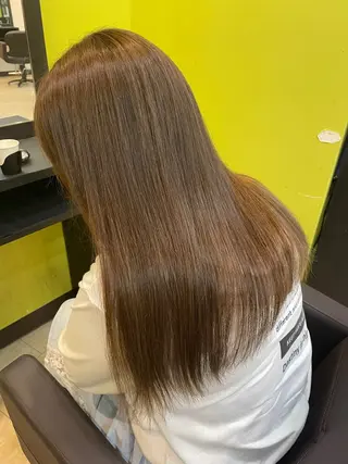 ロング 奥野碧🌈艶髪 /ダメージレスカラーのヘアスタイル