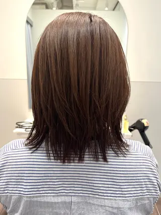 ミディアム カラー unu hair所属・藤井 仁紀のヘアスタイル