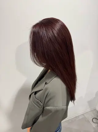 ロング カラー 平尾/艶カラー/ アッシュ系/中川誠大のヘアスタイル