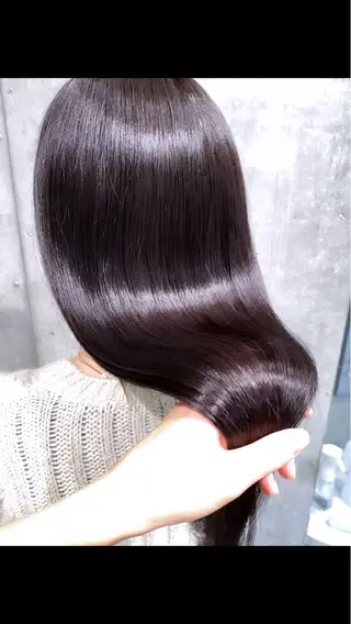 ロング 透明感カラー✨艶髪 ストレート/池田優紀のマツエク・マツパデザイン