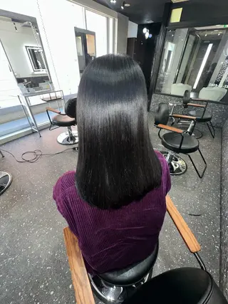 セミロング カラー パーマ 髪質改善⭐️縮毛矯正 吉祥寺⭐️Rinaのヘアスタイル