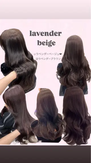 ロング カラー 透明感カラー🎀 icyきなみのヘアスタイル