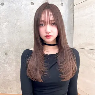 ロング カラー 韓国ヘア🇰🇷 レイヤー/芝春樹のヘアスタイル