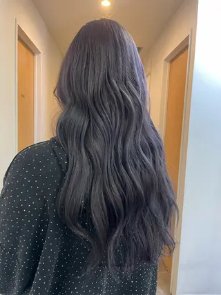 ロング カラー 水野谷愛/ハイトーン カラー/カラーモデルのヘアスタイル