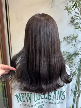 ロング カラー ブリーチカラー🦖 岡部木乃夏のヘアスタイル