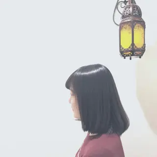 ミディアム てんま さやかのヘアスタイル
