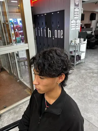 パーマ メンズ メンズ特化✨️ 韓国風パーマ🔥一八のヘアスタイル