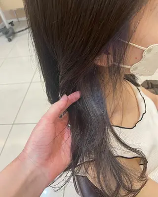 セミロング カラー ヘアアレンジ リリー /Men's/パーマのヘアスタイル