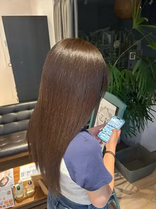 カラー 竹村 茉優のヘアスタイル