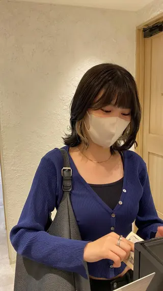 ミディアム カラー 💫扱いやすい ／レイヤー/小林陸のヘアスタイル