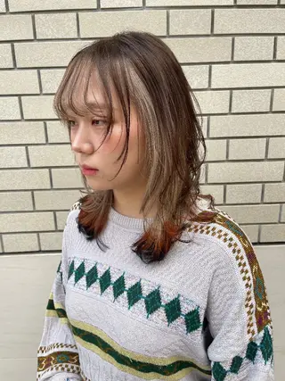 ミディアム カラー 鳥取のなんでも美容師 松井たかゆきのヘアスタイル