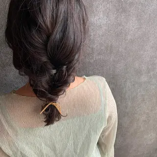 セミロング ヘアアレンジ 🧸 サトウサクネ🧸のヘアスタイル